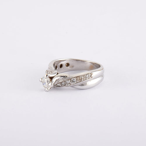 Bague 53 Bague Solitaire Diamants 58 Facettes 220562R