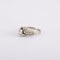 Bague 48 / Blanc/Gris / Or 750 Bague Solitaire Diamant 0.48 carat 58 Facettes 170001R