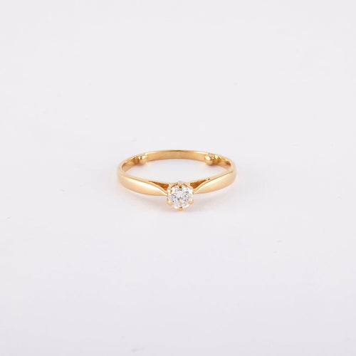 Bague Solitaire - Diamant de 0,20 carat 58 Facettes 220501R