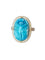 Bague Scarabée or jaune et stéatite 58 Facettes