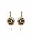 Boucles d'oreilles poissardes en or et émail 58 Facettes