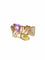 Bague Bague vintage Toi & Moi, tourmaline rose et citrine 58 Facettes