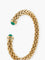 Bracelet Bracelet Jonc Or Jaune, Diamants et Emeraudes 58 Facettes 110022