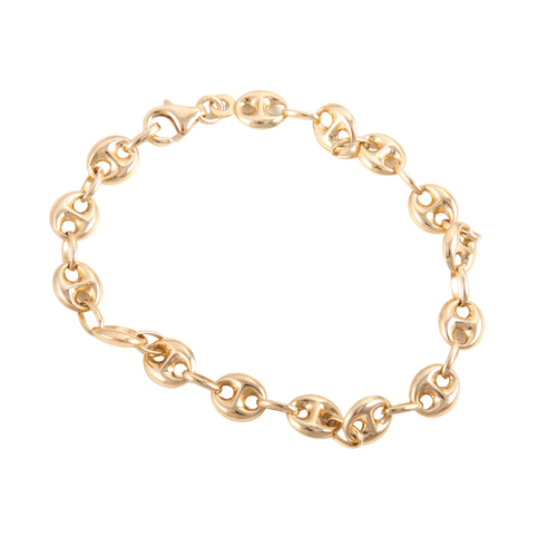 Bracelet BRACELET OR JAUNE MALLE GRAIN DE CAFE 58 Facettes LP 931