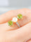 Bague 50 Bague Trilogie Perle et Péridots 58 Facettes