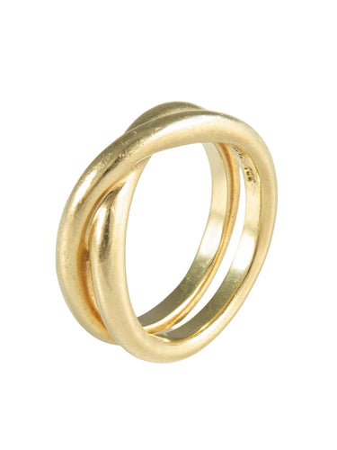 Bague 54 Bague Tiffany Croisée or jaune 58 Facettes