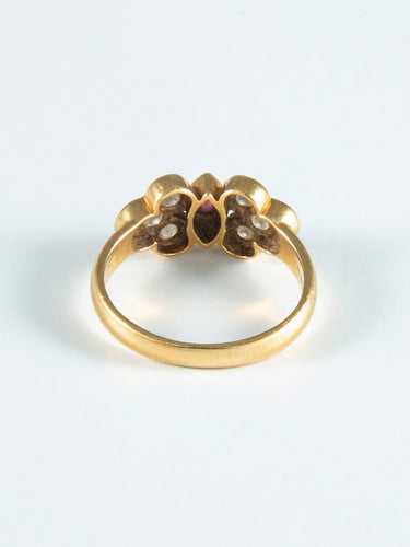 Bague 48 Bague Dior Rubis et Diamants 58 Facettes