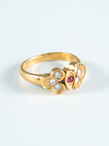 Bague 48 Bague Dior Rubis et Diamants 58 Facettes