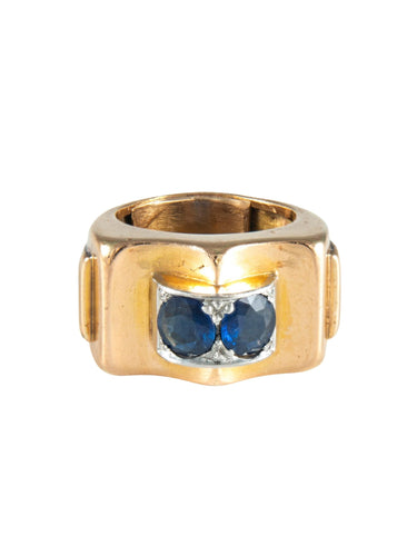 Bague 50 Bague Tank Saphirs 58 Facettes