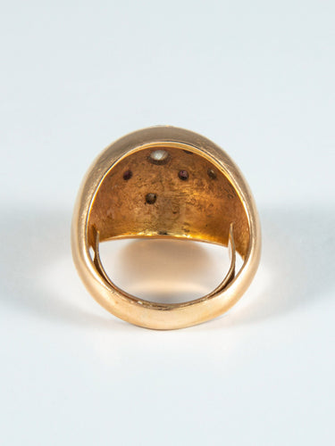 Bague 50 Bague Boule Rubis et Diamants 58 Facettes