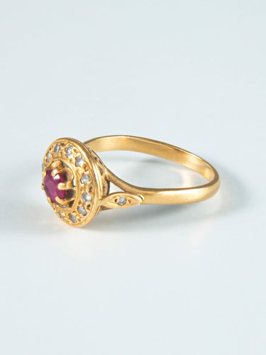 Bague 51 Bague Rubis et Diamants 58 Facettes