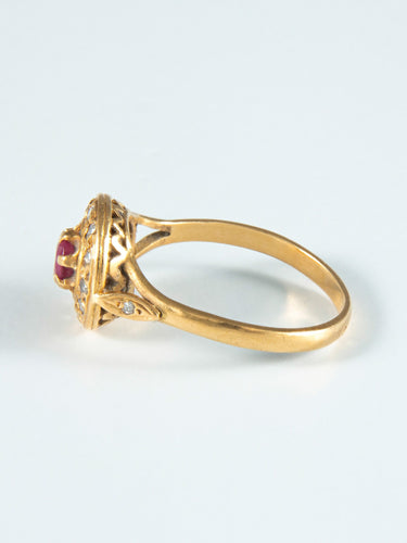 Bague 51 Bague Rubis et Diamants 58 Facettes