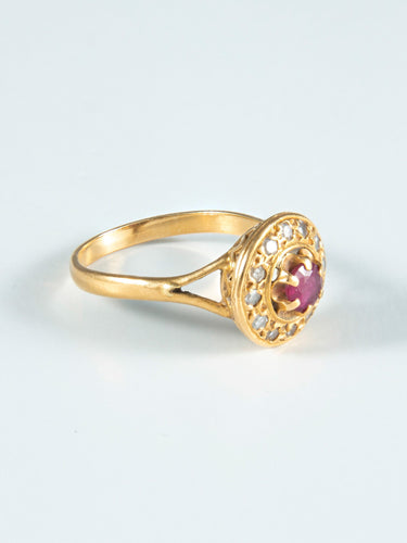 Bague 51 Bague Rubis et Diamants 58 Facettes