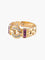 Bague Bague Vintage Or jaune Diamants Rubis, Maille Panthère 58 Facettes