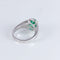 Bague Bague style Marguerite Emeraude Diamants 58 Facettes