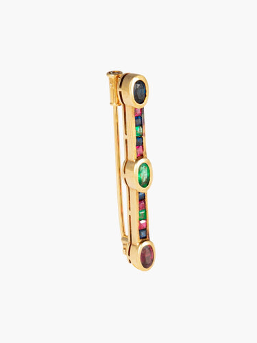 Broche Broche  Rubis Saphirs Emeraudes 58 Facettes 22120