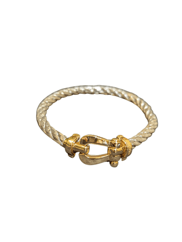 Bracelet Bracelet FRED Force 10 or et acier 58 Facettes
