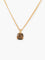 Collier COLLIER PENDENTIF OR & QUARTZ FUME 58 Facettes 130014