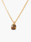 Collier COLLIER PENDENTIF OR & QUARTZ FUME 58 Facettes 130014