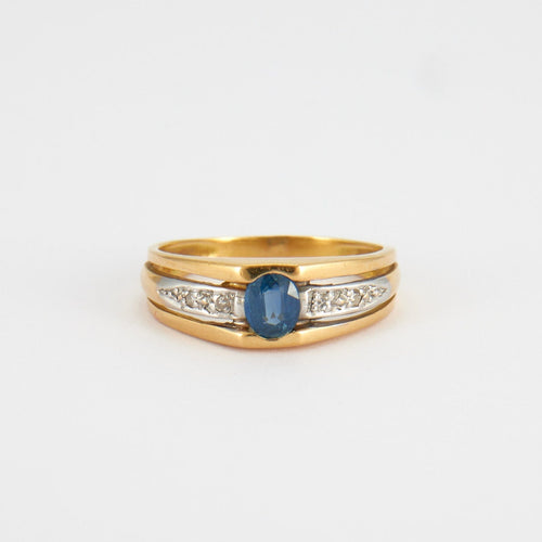 Bague 51 Bague 2 ors Saphir Diamants 58 Facettes DV0050-2