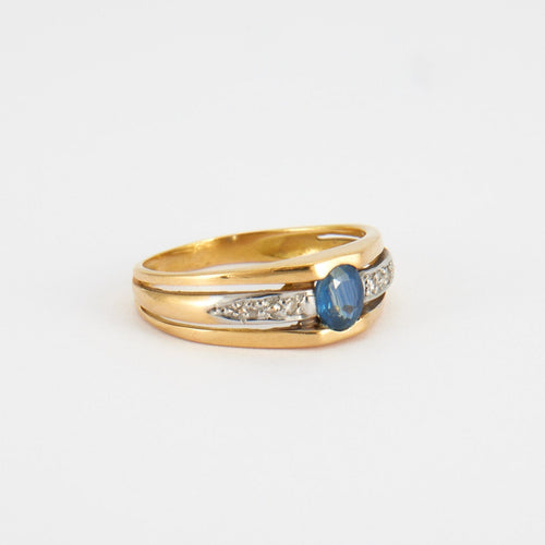 Bague 51 Bague 2 ors Saphir Diamants 58 Facettes DV0050-2