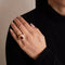 Bague 53 Bague Boule Rubis et Diamants 58 Facettes DV0385-1