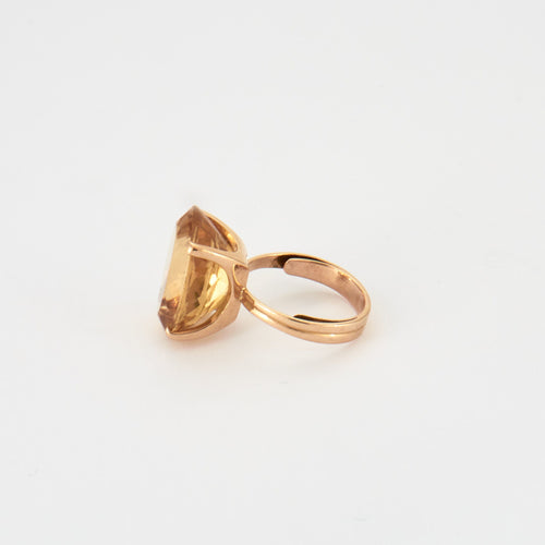 Bague 57 Bague Citrine ovale 58 Facettes DV0178-15