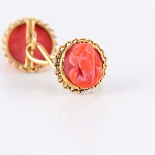 Boutons de manchette Boutons de manchette Corail 58 Facettes B0956