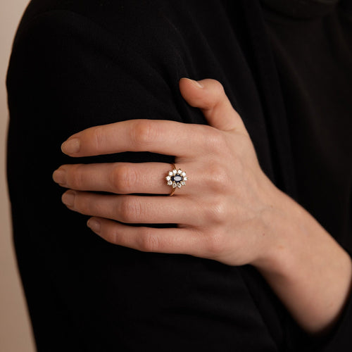 Bague 50 Bague Marguerite Saphir 58 Facettes DV0065-1