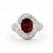 Bague 54 Bague Or Gris, Rubis et Diamants 58 Facettes DV0385-2