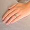 Bague 52 Bague or jaune pavage diamants 58 Facettes DV0258-1