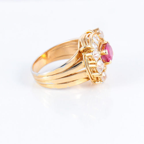 Bague 60 Bague Rubis & Diamants 58 Facettes DV0032-5