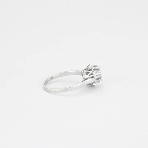Bague 54 Bague Solitaire Platine Diamant 0.60ct 58 Facettes DV0135-3