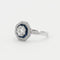 Bague 53 Bague Style Art Déco Saphirs Diamants 58 Facettes DV0359-1