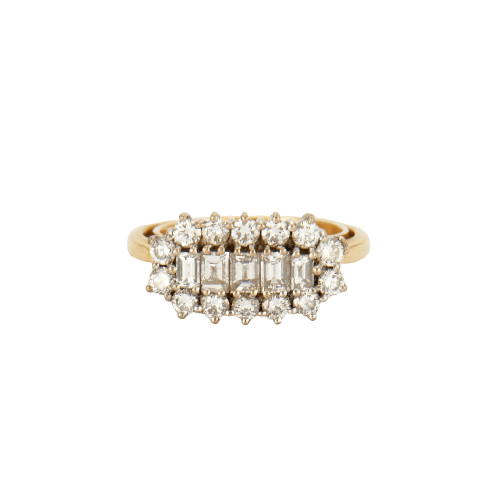 Bague 52 Bague style Jarretière Diamants 58 Facettes DV0116-2