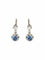 Boucles d'oreilles DORMEUSES OR BLANC, SAPHIR ET DIAMANTS 58 Facettes 120048
