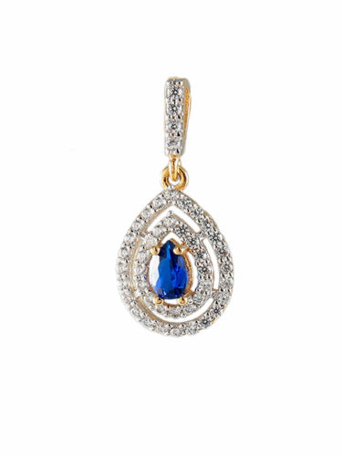 Pendentif PARURE "GOUTTE" OR JAUNE 58 Facettes PA439