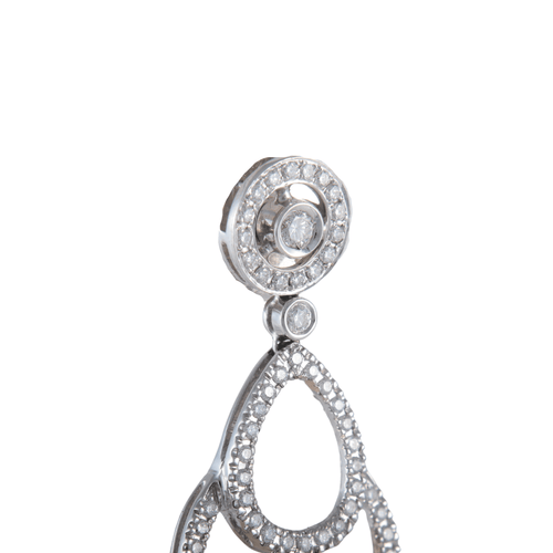 Boucles d'oreilles Boucles d'oreilles Quatre éléments ajourés Diamants 58 Facettes 1