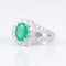 Bague Bague Jonc Emeraude Diamants 58 Facettes