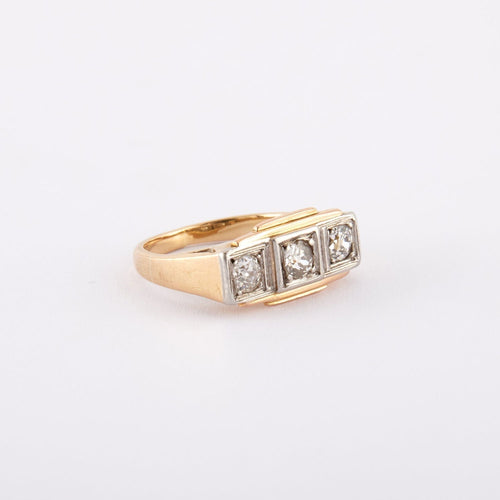 Bague 49 Bague Trilogie Diamants taille ancienne 58 Facettes DV0019-1