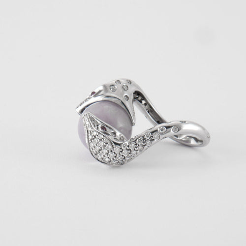 Bague 51 BOUCHERON - Bague Trouble Jade lavande 58 Facettes DV0211-1