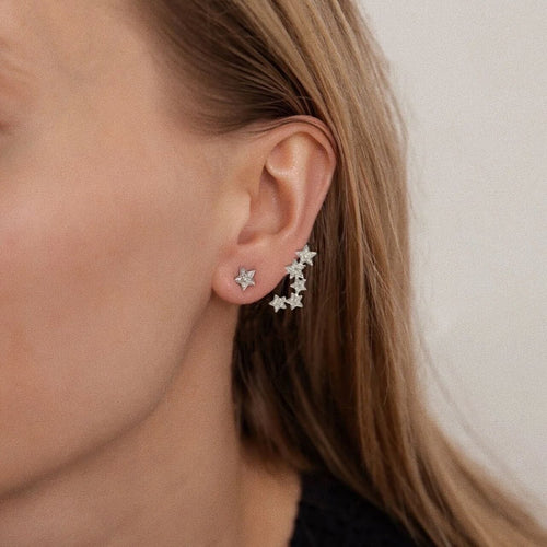 Boucles d'oreilles Boucles d'oreilles Etoiles Diamants 58 Facettes DV0077-3