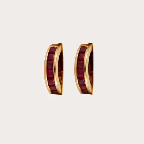 Boucles d'oreilles Boucles D'oreilles Rubis Or Jaune 58 Facettes DV0315-5