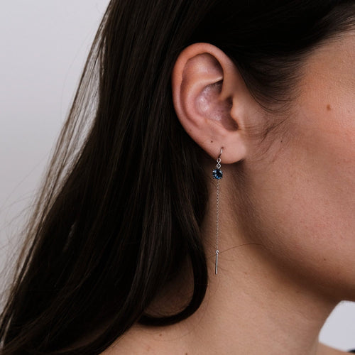 Boucles d'oreilles Boucles d'oreilles Topazes bleues 58 Facettes DV0187-4