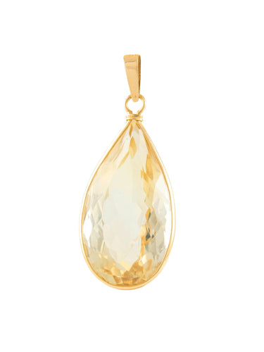 Pendentif PENDENTIF "POIRE" CITRINE 58 Facettes 140015