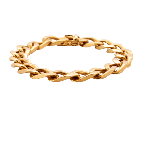 Bracelet Bracelet Gourmette en Or Jaune Ajouré 58 Facettes DV0411-1