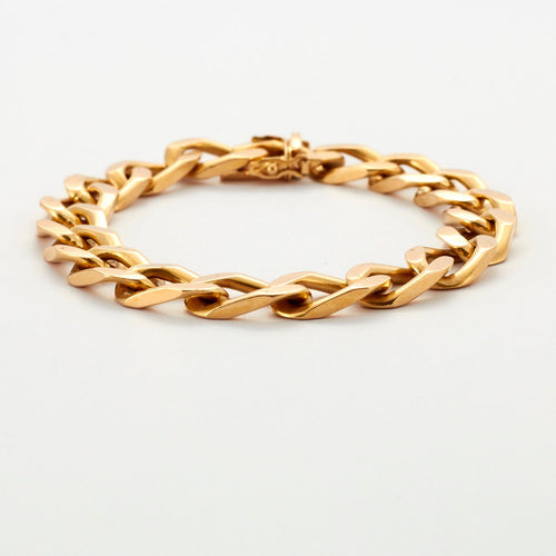 Bracelet Bracelet Gourmette en Or Jaune Ajouré 58 Facettes DV0411-1