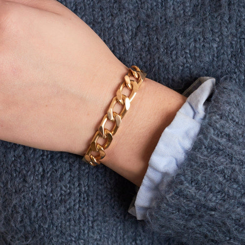 Bracelet Bracelet Gourmette en Or Jaune Ajouré 58 Facettes DV0411-1