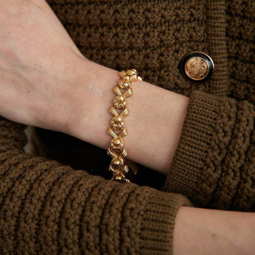 Bracelet Bracelet motif boules et croisillons 58 Facettes DV0004-3