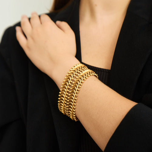 Bracelet Bracelet ruban motif Lunes 58 Facettes DV0178-4